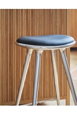ETHICAL HIGH STOOL IN RECYCLED ALUMINIUM