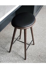 ETHICAL HIGH STOOL-DARK HARDWOOD