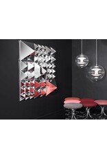 MIRROR SCULPTURE W/4 PYRAMIDS