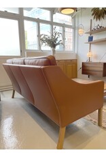 2209 3-SEATER SOFA IN WALNUT LEATHER