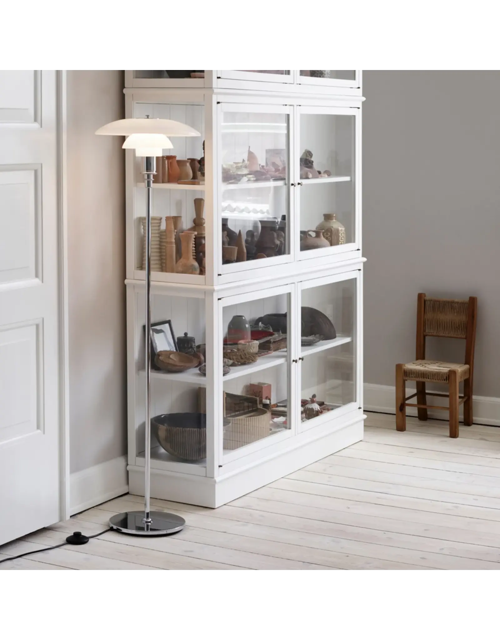 PH 3 1/2-2 1/2 鍍鉻底座落地燈