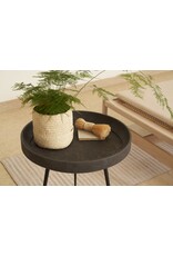 BOWL TABLE IN COFFEE WASTE BLACK