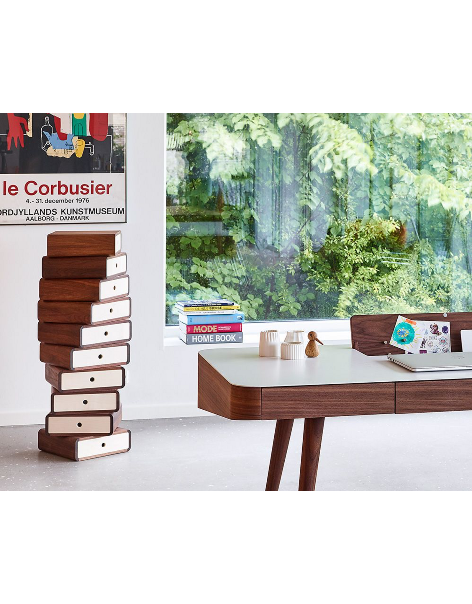 AK1020 胡桃木創意旋轉儲物格