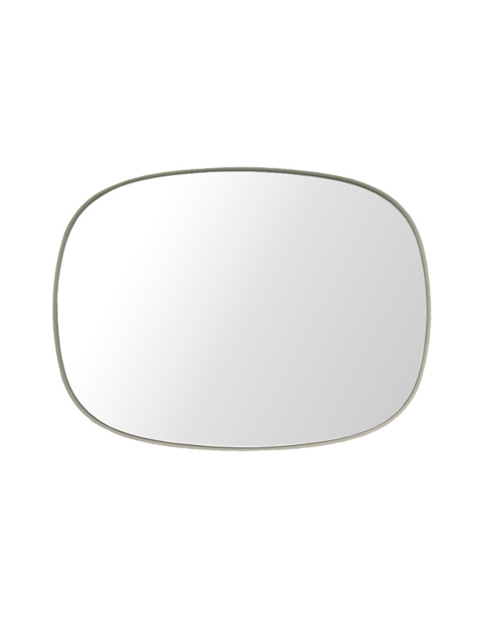 FRAMED WALL MIRROR- GREY