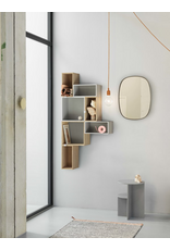FRAMED WALL MIRROR- GREY
