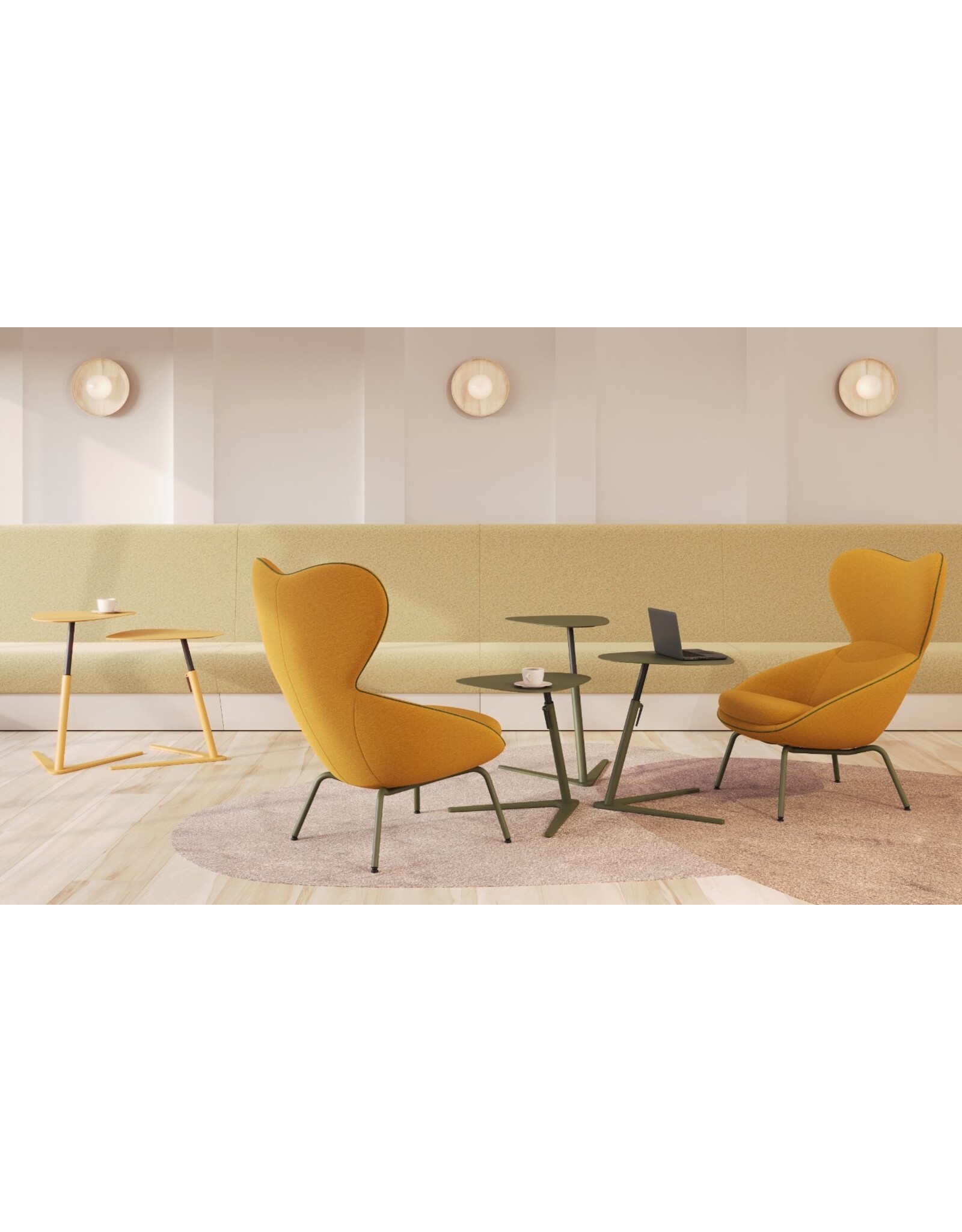 SEMU HEIGHT ADJUSTMENT TABLE WITH METAL TABLE TOP