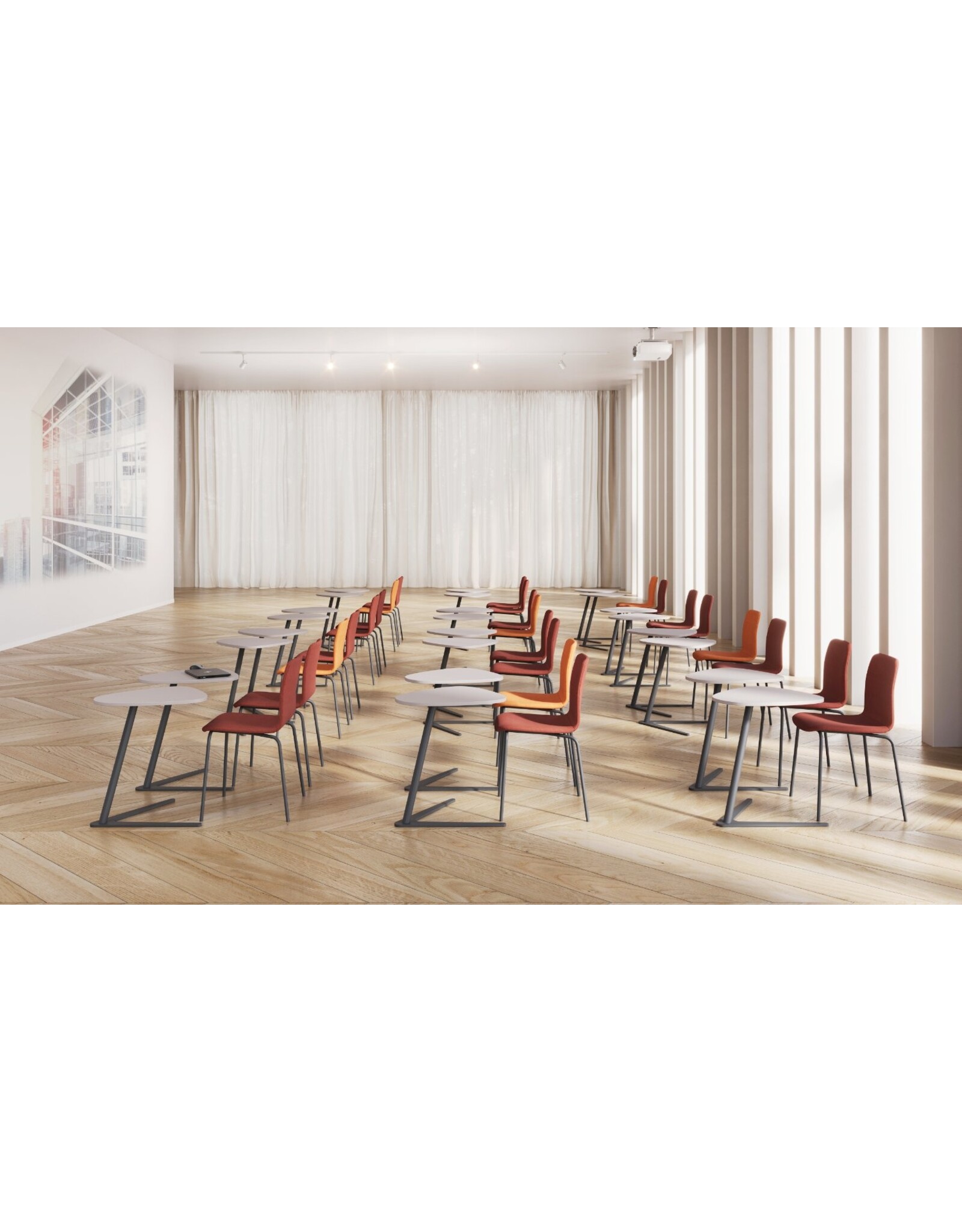 NOWYSTYL SEMU HEIGHT ADJUSTMENT TABLE WITH METAL TABLE TOP