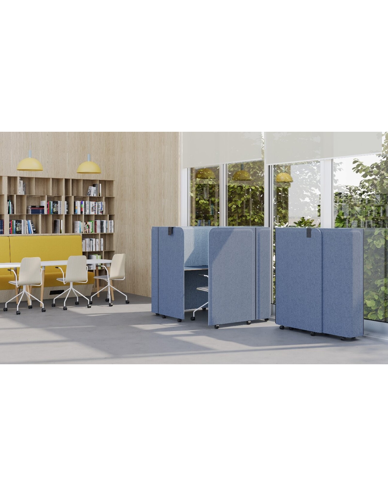 NOWYSTYL BRAINY FELT GREY WORKSTATION