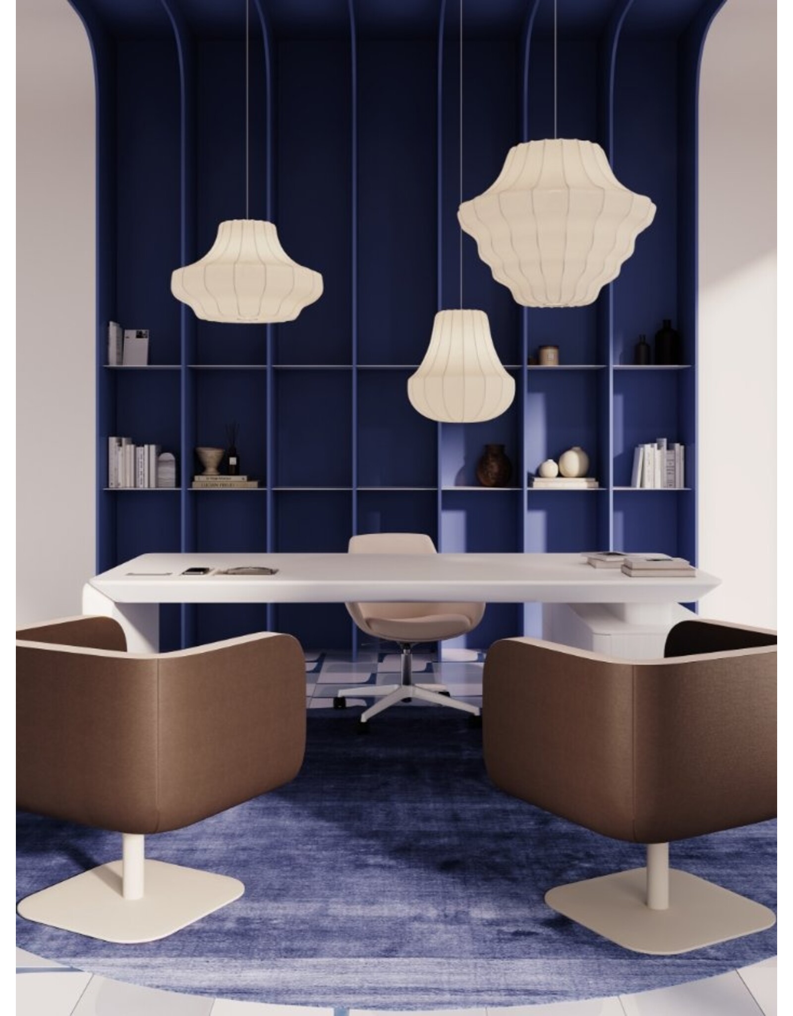 BOUND SWIVEL ARMCHAIR