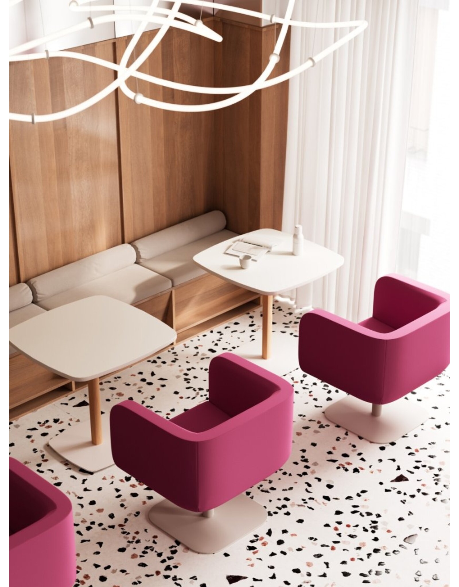 BOUND SWIVEL ARMCHAIR