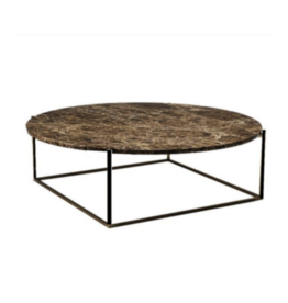 CIRCLE LARGE COFFEE TABLE IN DARK EMPERADOR MARBLE