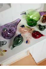 BIRDS BY TOIKKA, 鲑粉红色柳鶯玻璃鳥