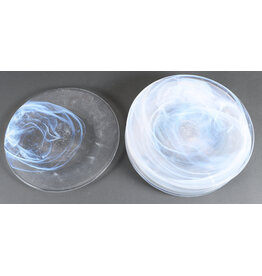 1970's SET OF 4 STUDIO GLASS PLATES