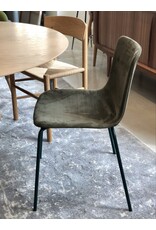 4202 PATO CHAIR, IN OLIVE NUBUCK LEATHER