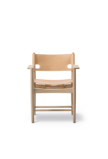 THE SPANISH DINING CHAIR IN NATURAL SADDLE LEATHER