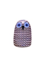 BIRDS BY TOIKKA 淺丁香色貓頭鷹玻璃鳥