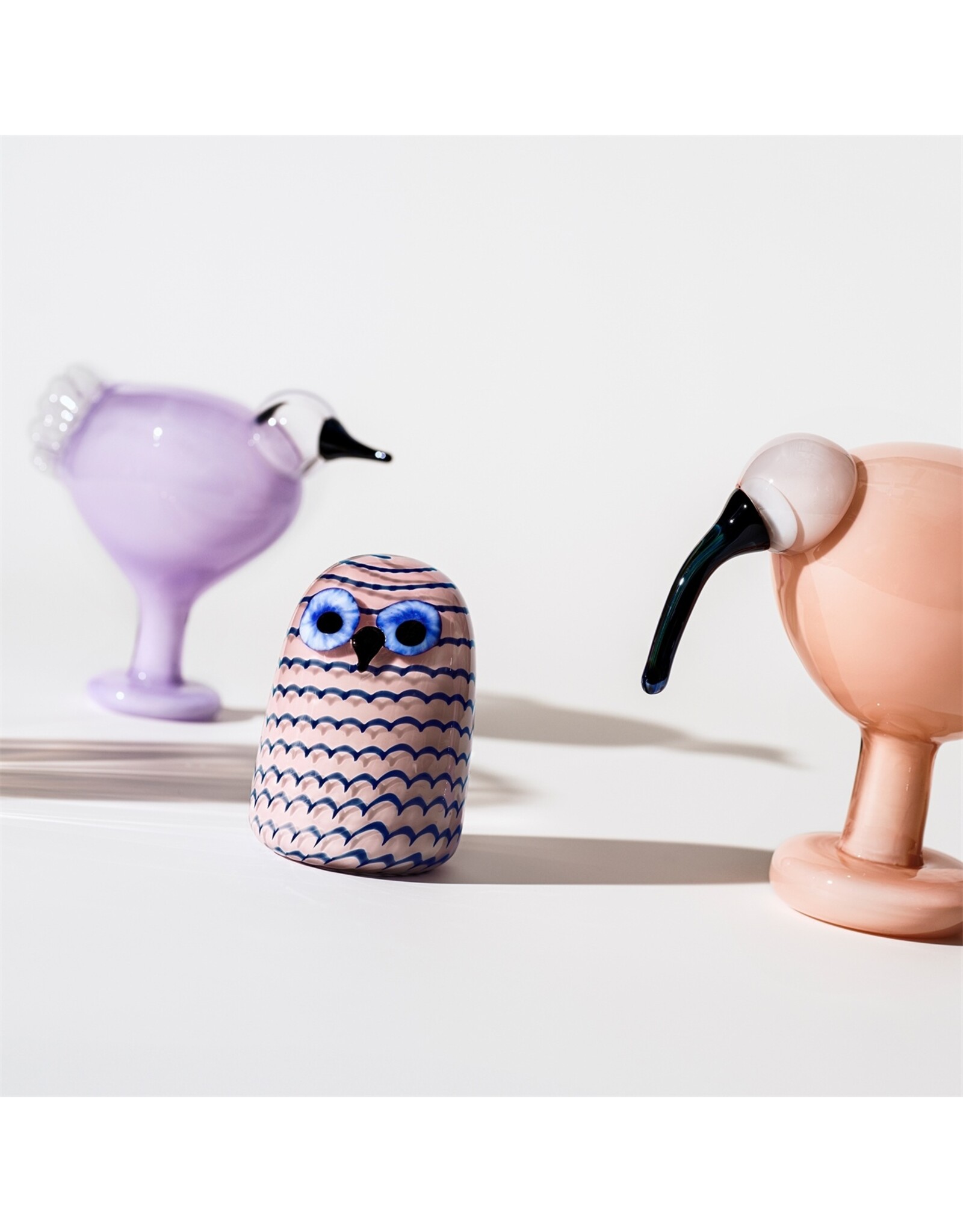 BIRDS BY TOIKKA, OWLET, LIGHT LILAC, 75X105MM