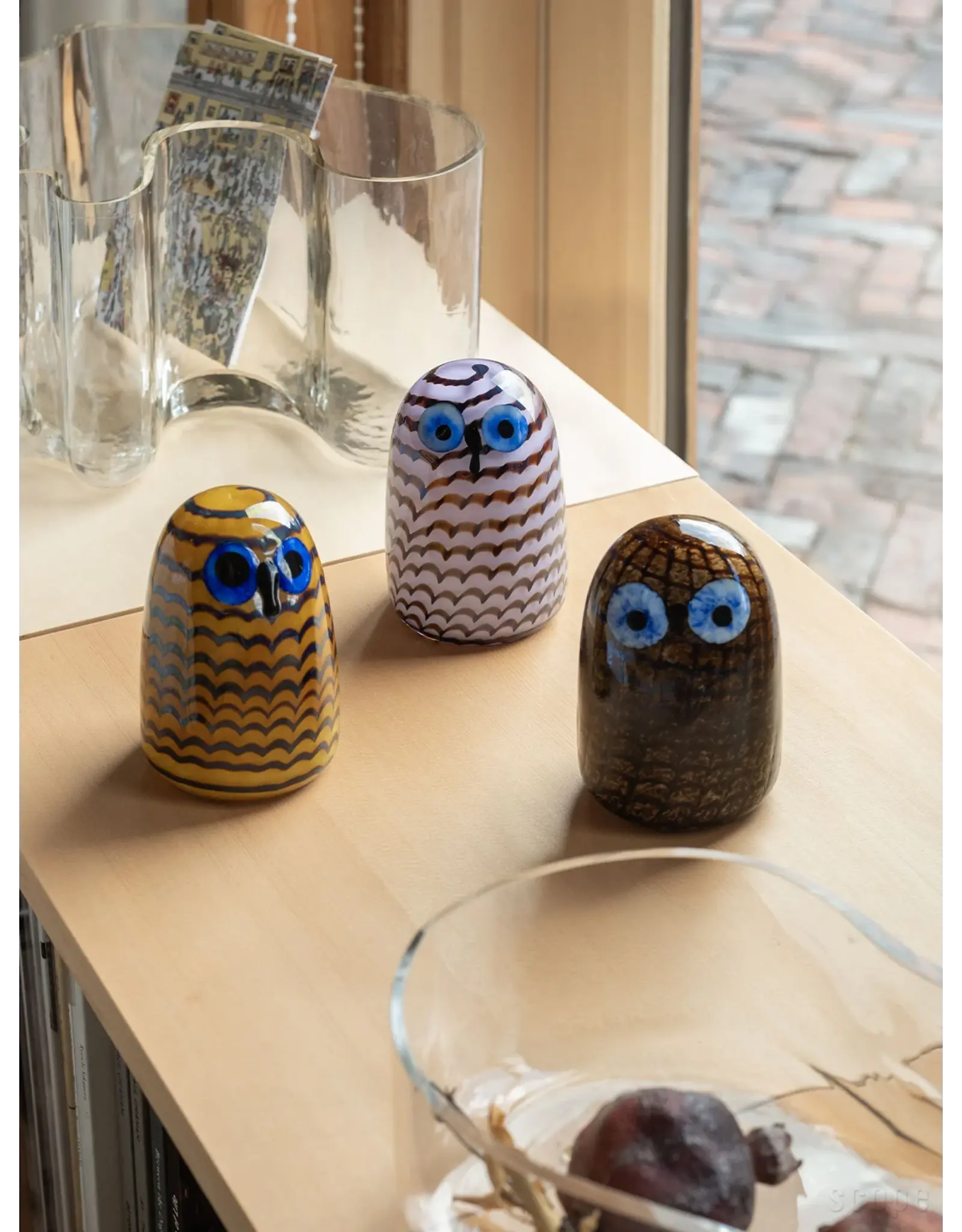 BIRDS BY TOIKKA, OWLET, LIGHT LILAC, 75X105MM