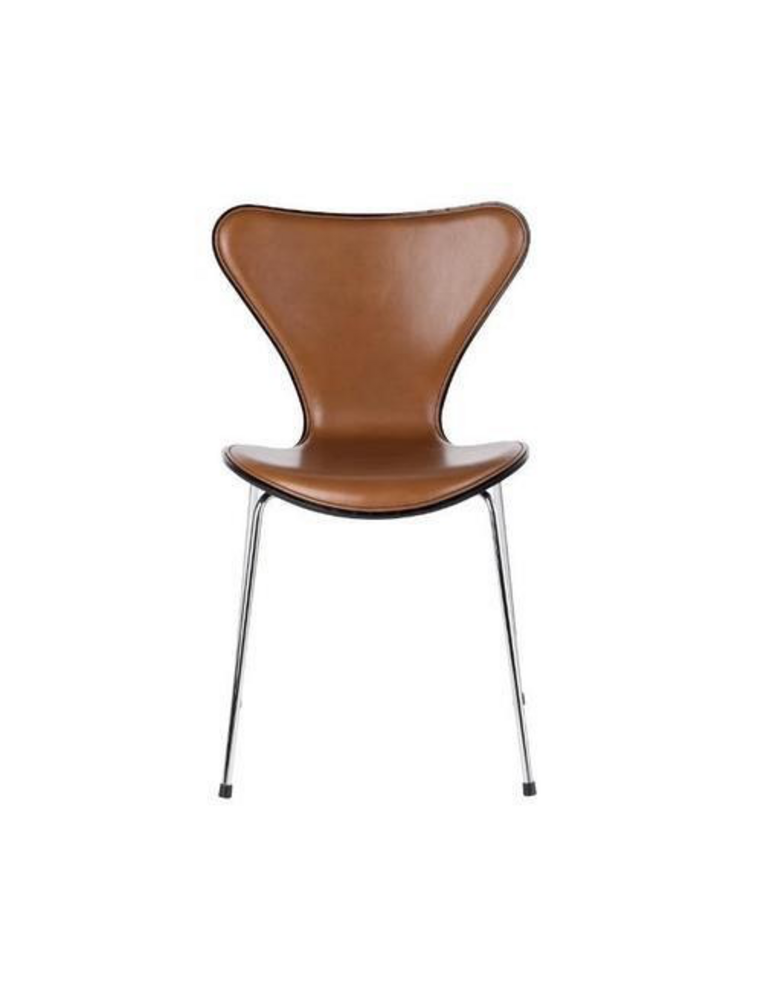 3107 SERIES 7 CHAIR, FRONT UPHOLSTERED IN WILD WALNUT LEATHER
