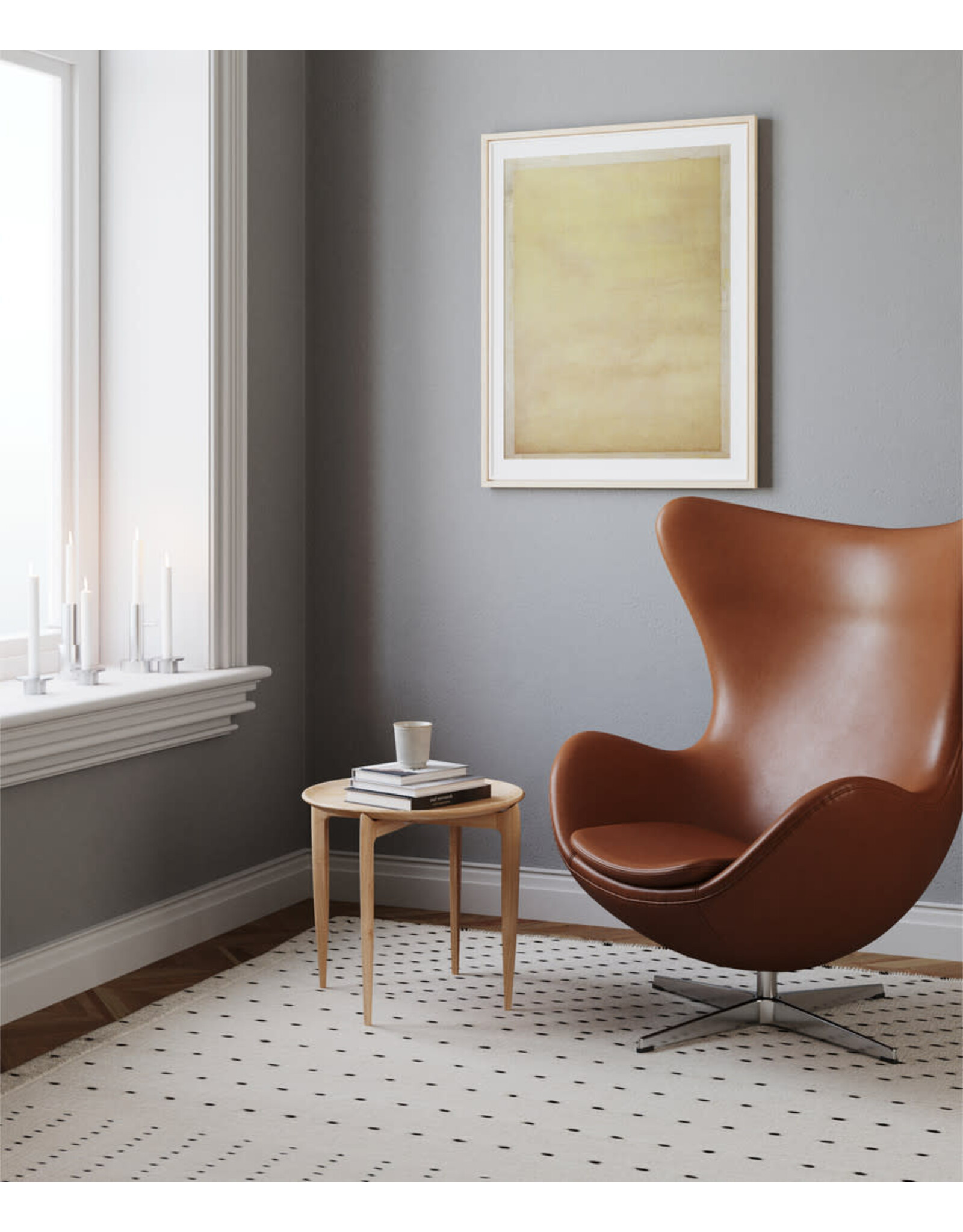 TRAY TABLE, FOLDABLE, DIA 45CM