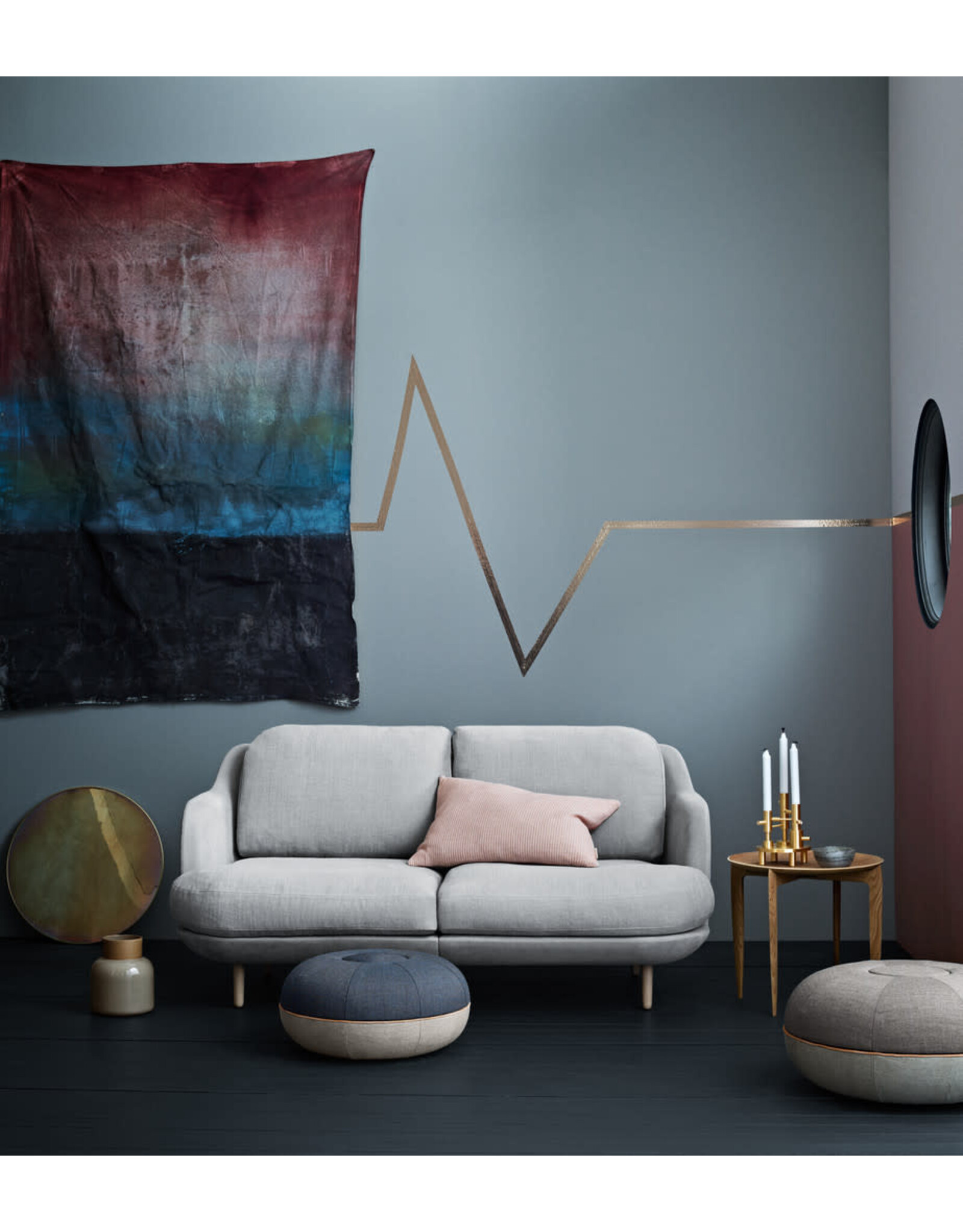 TRAY TABLE, FOLDABLE, DIA 45CM