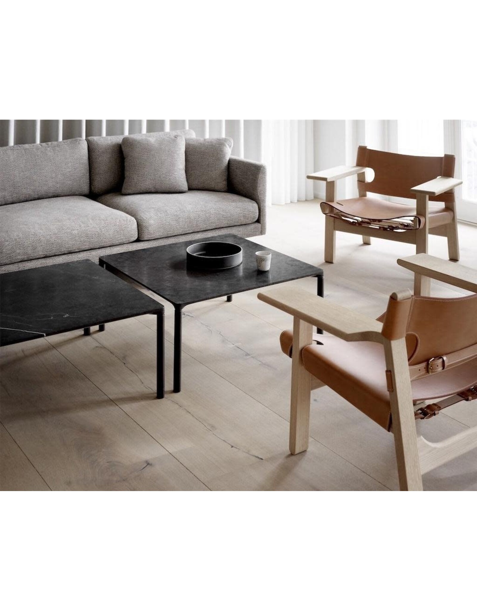 (SHOWROOM ITEM) PILOTI STONE TABLE - SQUARE