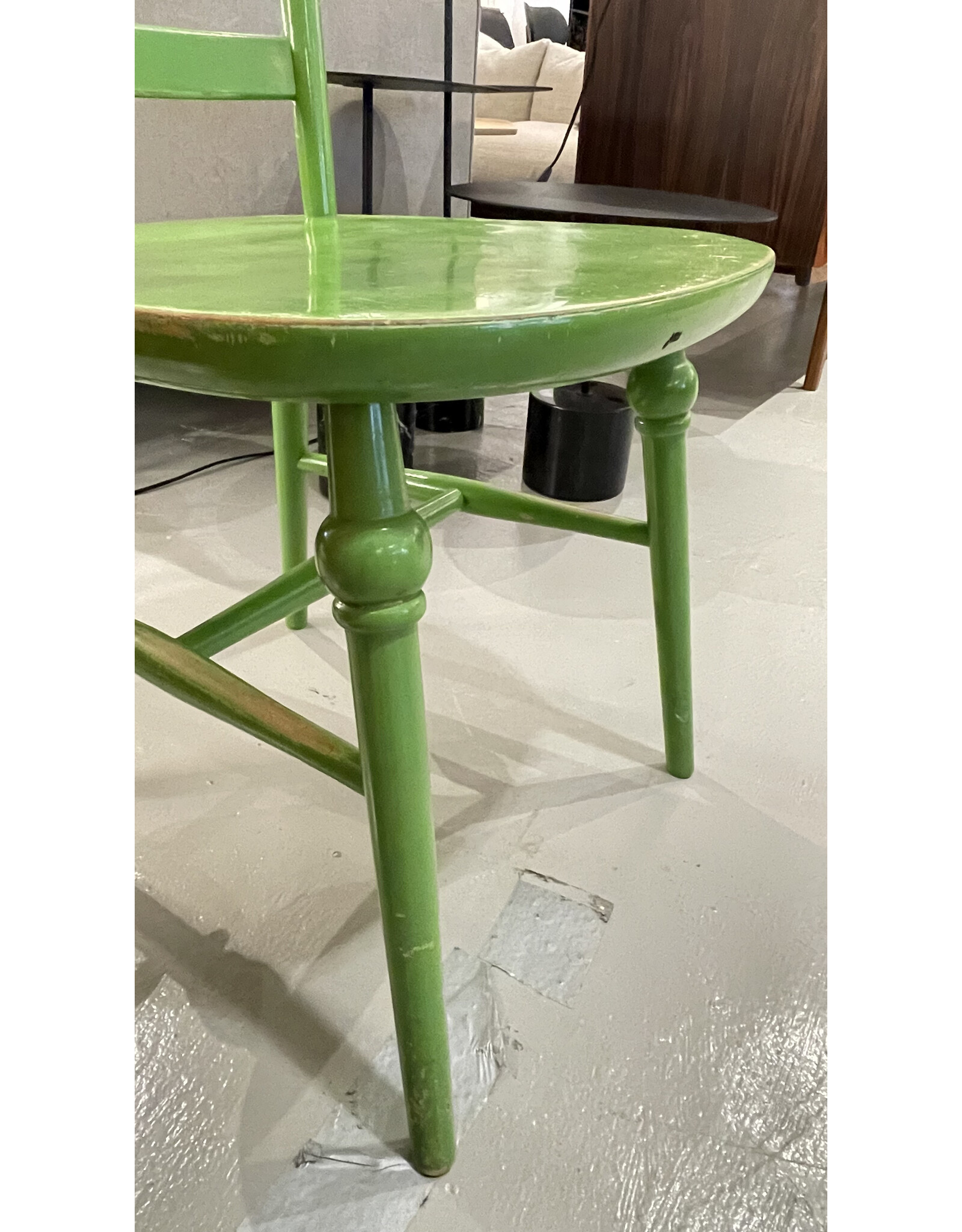 1960's HIGH LADDER BACK "MONA" CHAIRS, SET OF 3 PIECES