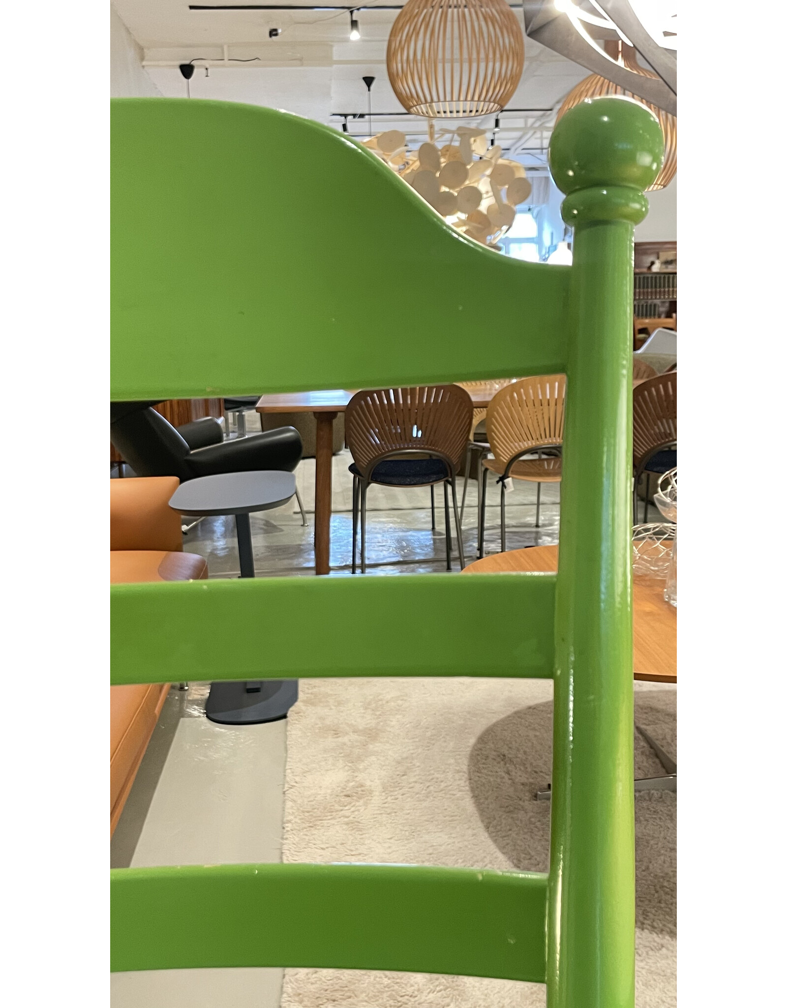 1960's HIGH LADDER BACK "MONA" CHAIRS, SET OF 3 PIECES