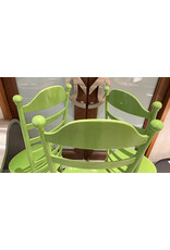 1960's HIGH LADDER BACK "MONA" CHAIRS, SET OF 3 PIECES