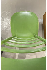 1960's HIGH LADDER BACK "MONA" CHAIRS, SET OF 3 PIECES