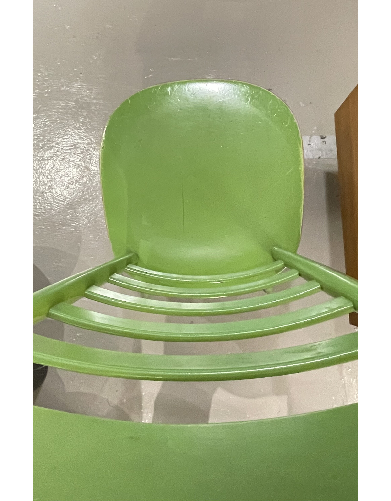 1960's HIGH LADDER BACK "MONA" CHAIRS, SET OF 3 PIECES