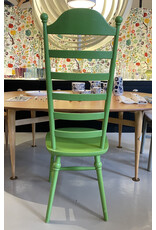 1960's HIGH LADDER BACK "MONA" CHAIRS, SET OF 3 PIECES