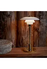 PH 2/1 PORTABLE LAMP, BASE IN BRASS  METALLISED