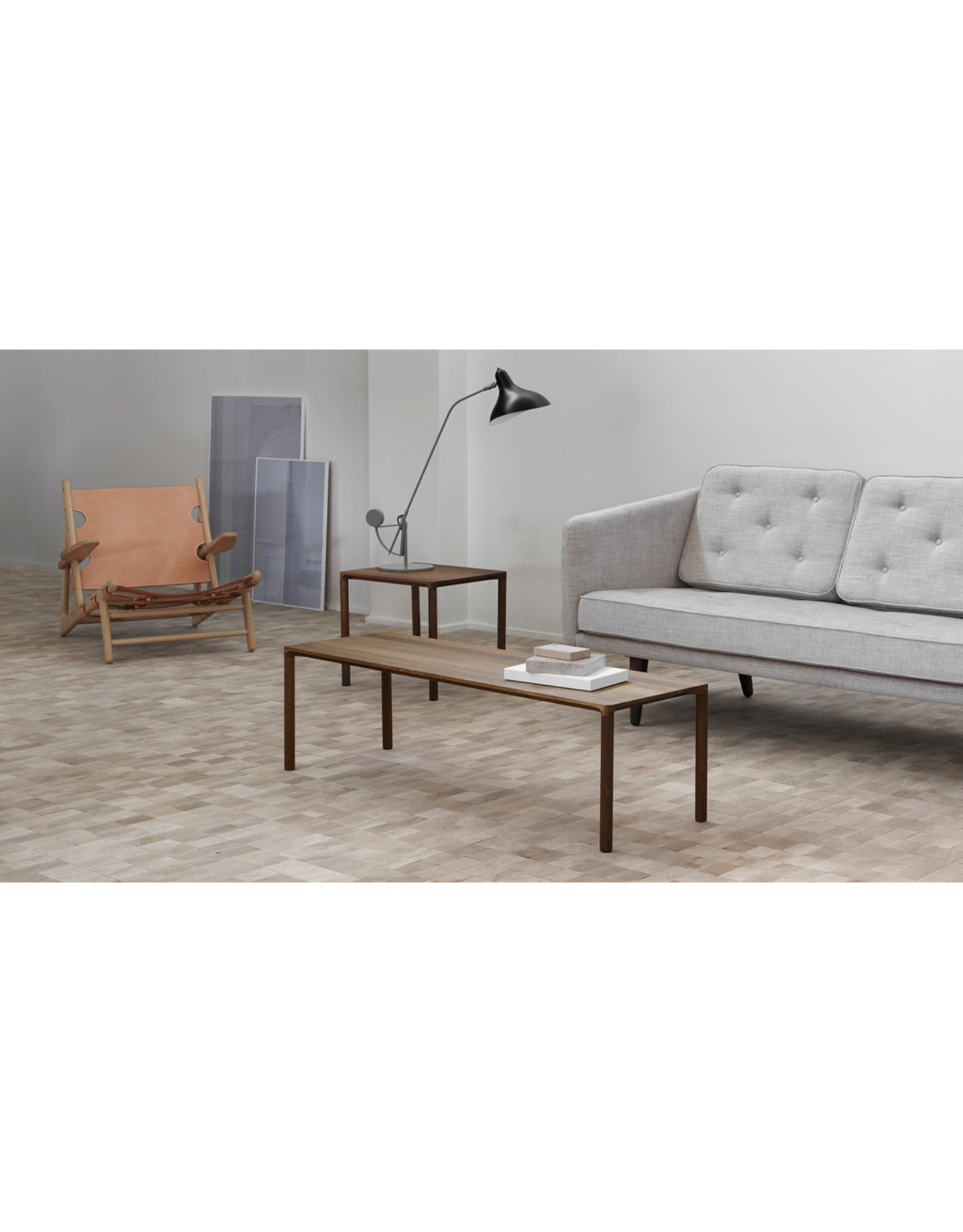 30% OFF - 6725 PILOTI SIDE TABLE IN SMOKED OAK WOOD