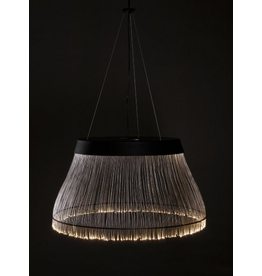 (SHOWROOM ITEM) BLACK FIBER 90 - LED PENDANT WITH DOWNLIGHT