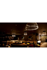 (SHOWROOM ITEM) BLACK FIBER 90 - LED PENDANT WITH DOWNLIGHT