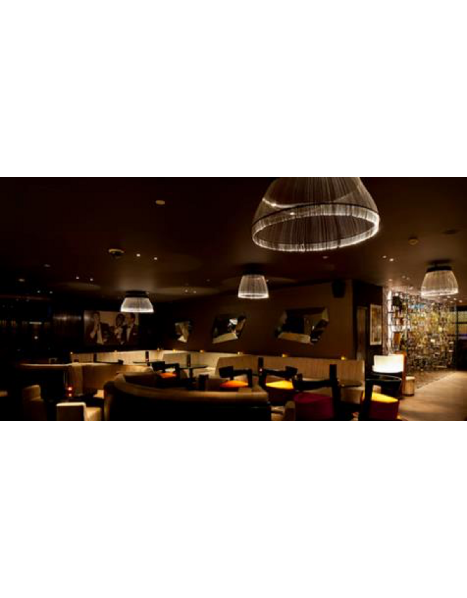 (SHOWROOM ITEM) BLACK FIBER 90 - LED PENDANT WITH DOWNLIGHT