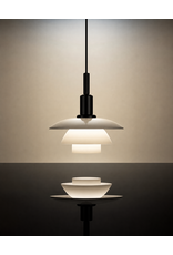 PH 3/3 PENDANT LAMP IN BLACK GLASS SHADES