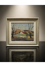 SWEDISH LANDSCAPE, OIL ON BOARD, SIGNED OSKAR PERSON,49X57CM, SWEDEN 1952