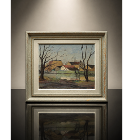 SWEDISH LANDSCAPE, OIL ON BOARD, SIGNED OSKAR PERSON,49X57CM, SWEDEN 1952