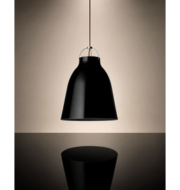 CARAVAGGIO STEEL PENDANT LIGHT IN BLACK HIGH GLOSS LACQUER