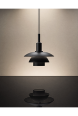 PH 3/3 PENDANT LAMP IN BLACK METAL SHADES