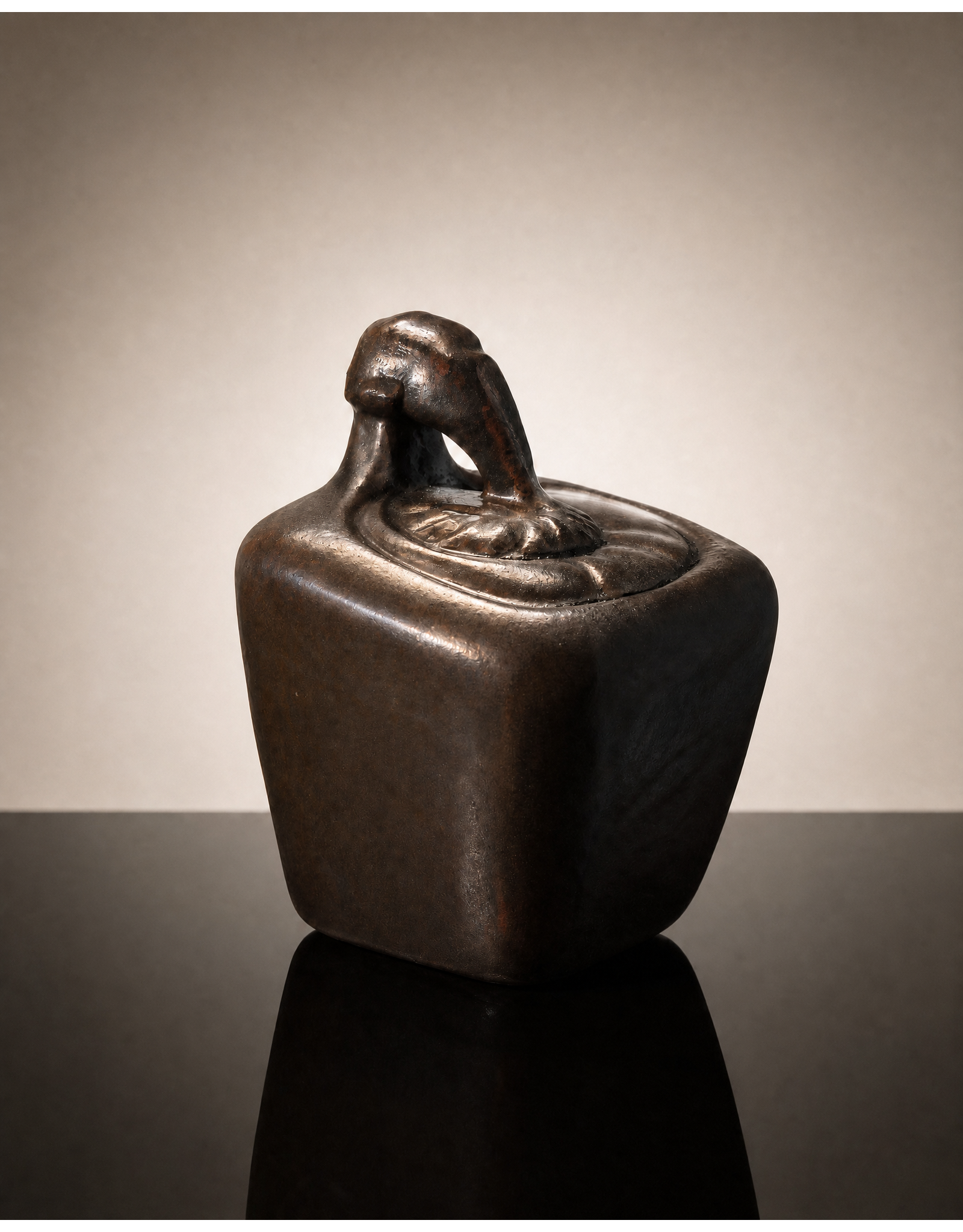 CERAMIC SCULPTURE 思考先知青釉陶瓷/陶瓷雕塑