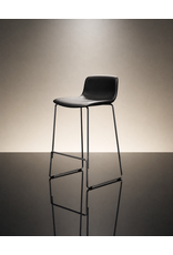 4312 PATO COUNTER STOOL IN BLACK LEATHER