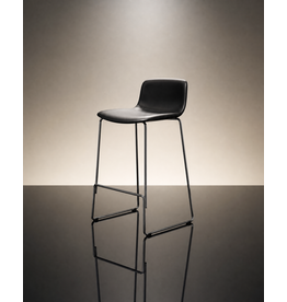 4312 PATO COUNTER STOOL IN BLACK LEATHER