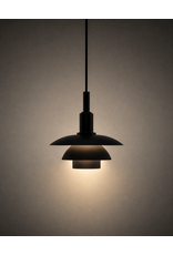 PH 3/3 PENDANT LAMP IN BLACK METAL SHADES
