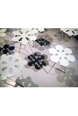 (陳列室物品) SNOWFLAKES  雪花圖案隨機邊桌，一套兩件