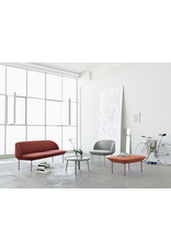 OSLO LOUNGE CHAIR UPHOLSTERED IN LIGHT GREY FABRIC