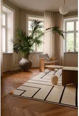 NORDICMODERN RUG VK-1 IN WHITE/BLACK  COLOUR