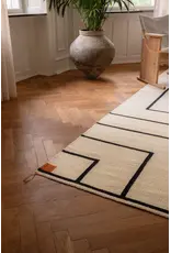 NORDICMODERN RUG VK-1 IN WHITE/BLACK  COLOUR